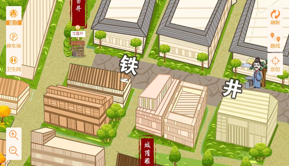 天桥智慧景区：手绘地图与语音导览的完美融合